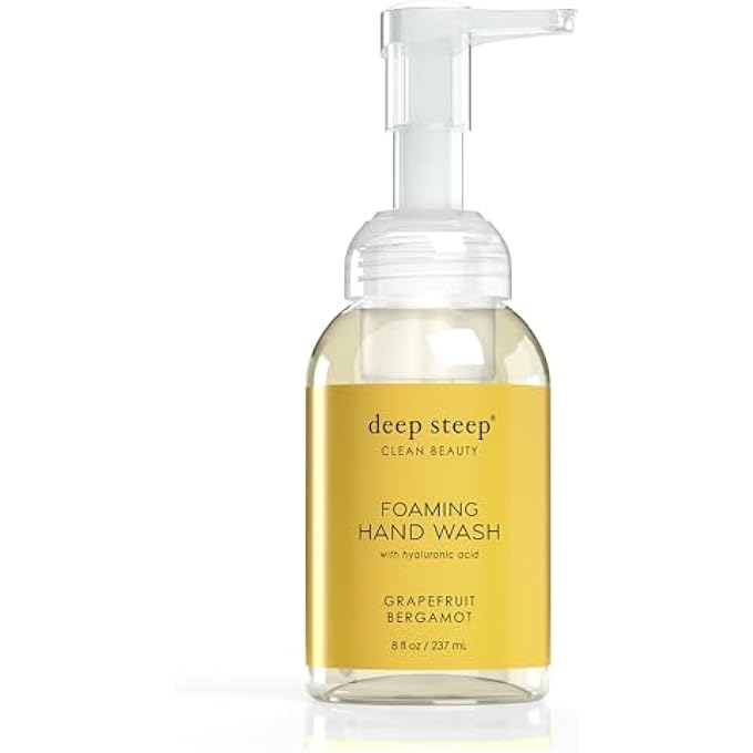 Deep Steep GRAPEFRUIT BERGAMOT FOAMING HAND SOAP, 8 FZ - Image 1
